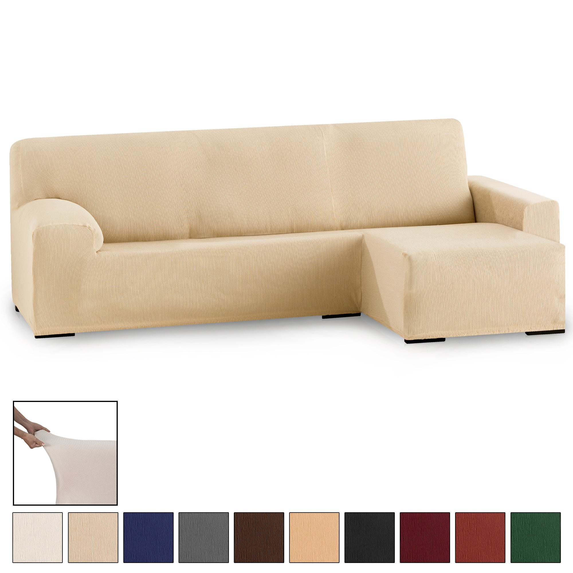 Funda Sofá Eysa Chaise Longue Elástica 1 Pieza Ulises