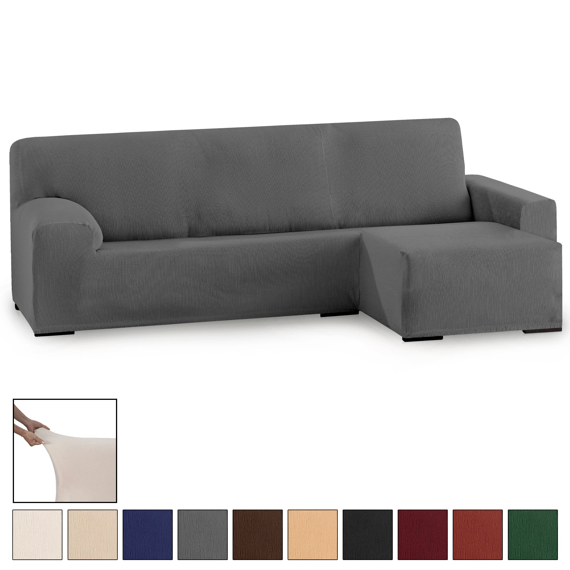 Funda Sofá Eysa Chaise Longue Elástica 1 Pieza Ulises