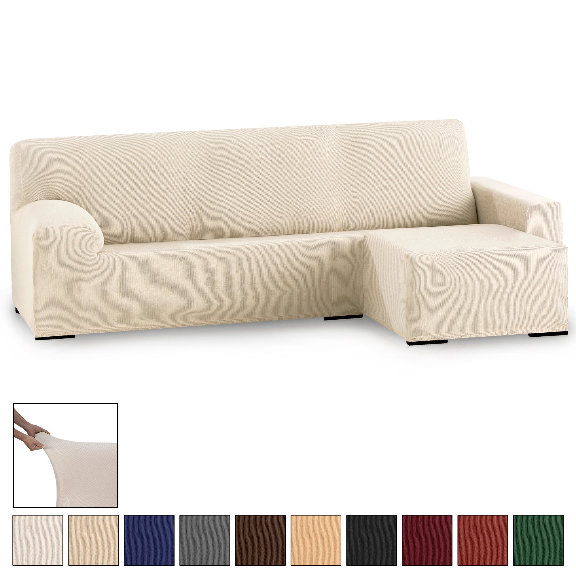 Funda Sofá Eysa Chaise Longue Elástica 1 Pieza Ulises