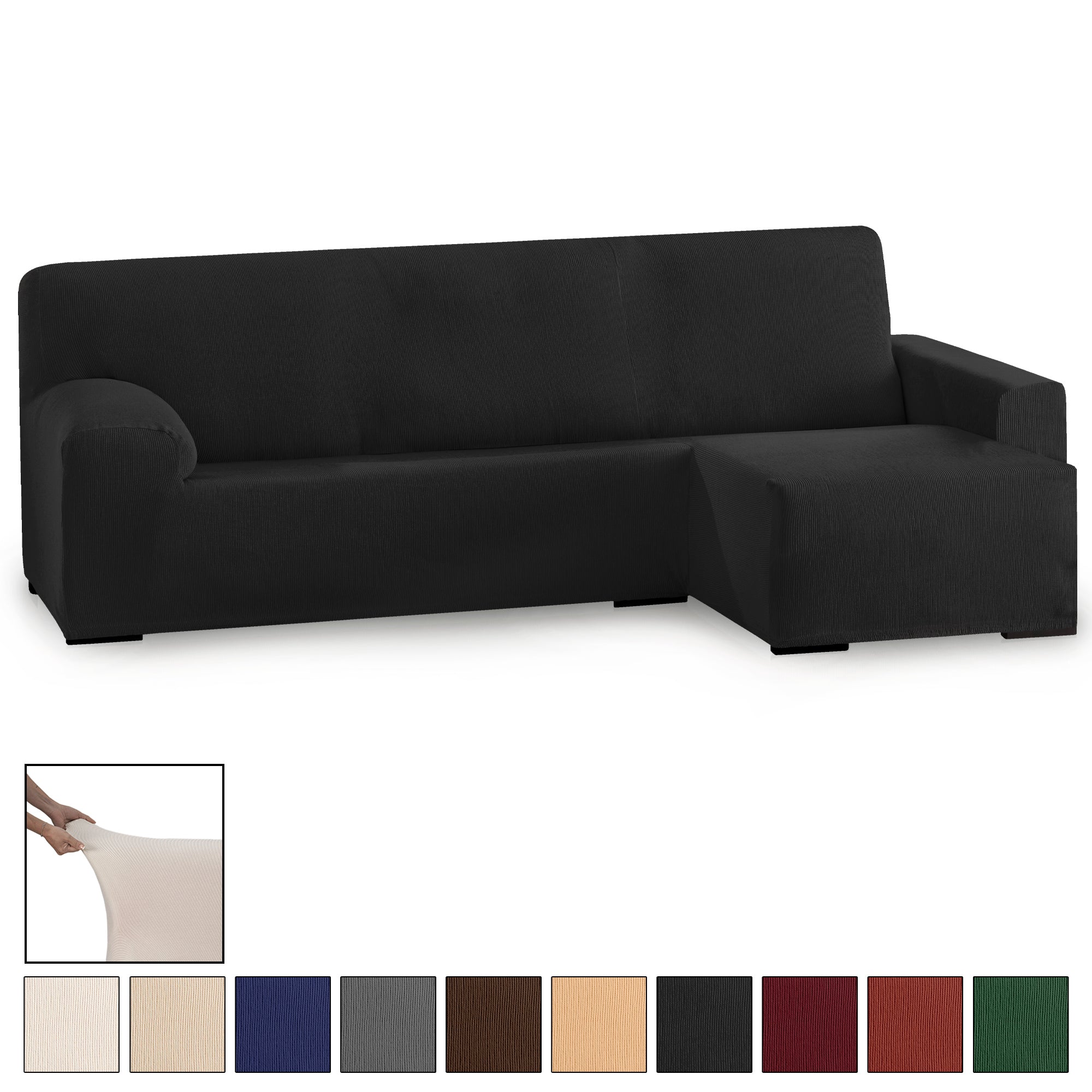 Funda Sofá Eysa Chaise Longue Elástica 1 Pieza Ulises