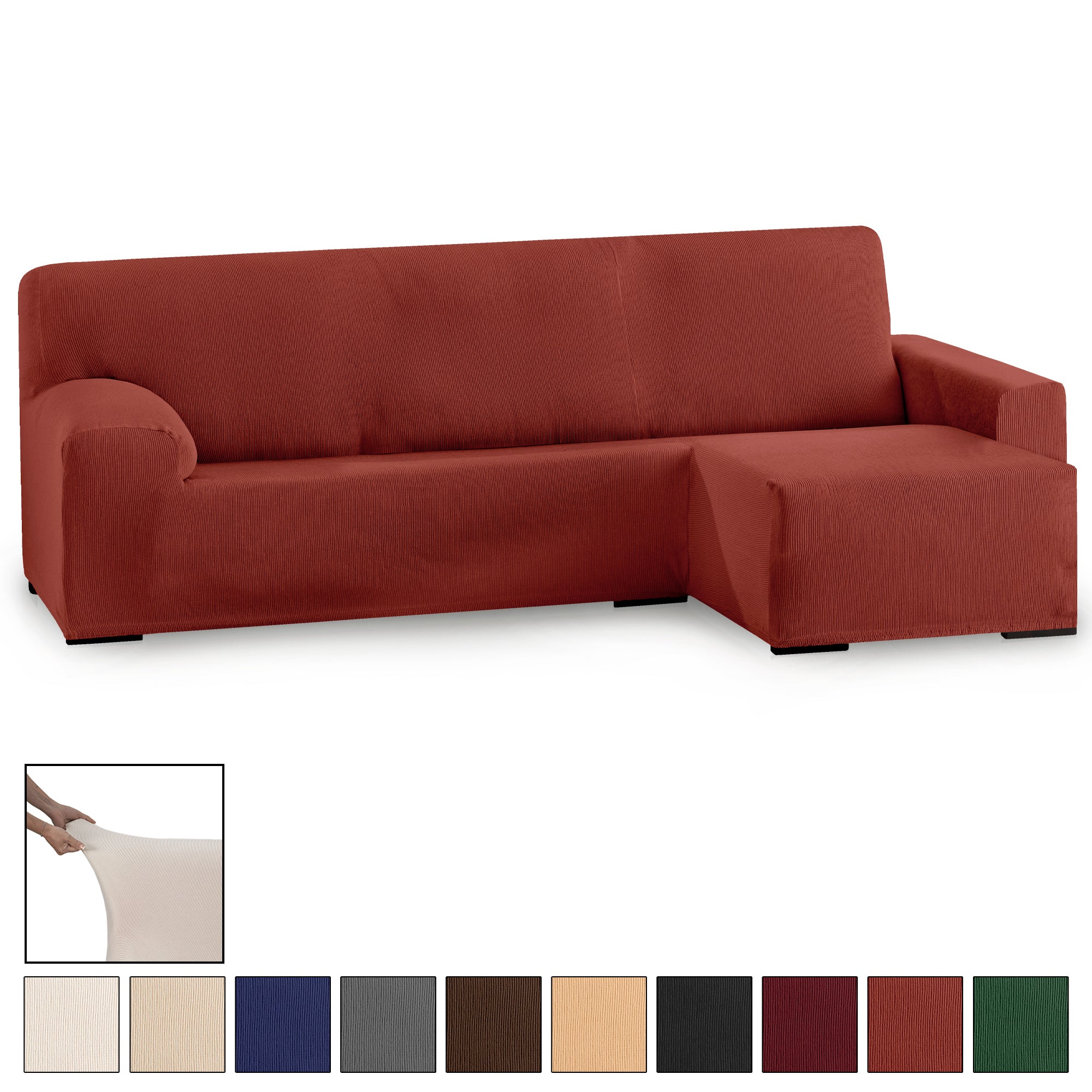 Funda Sofá Eysa Chaise Longue Elástica 1 Pieza Ulises