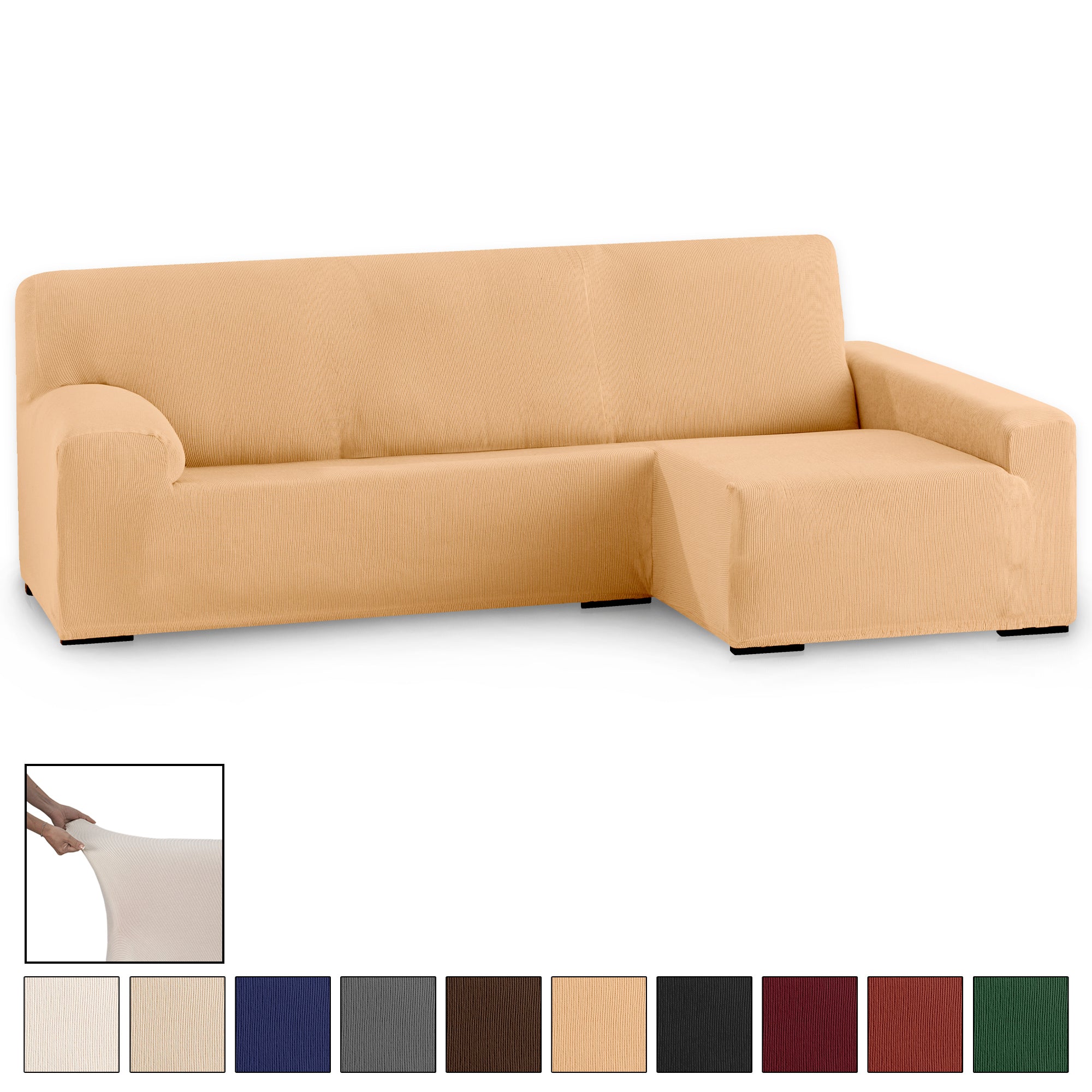 Funda Sofá Eysa Chaise Longue Elástica 1 Pieza Ulises