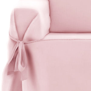 Protector Cubre Sofá Funda Lazos Royale Rosa - Eiffel Textile