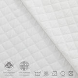 Pack Básico Viste tu Cama Doble - Sábanas blancas + Colcha Silver + Plaid Liso