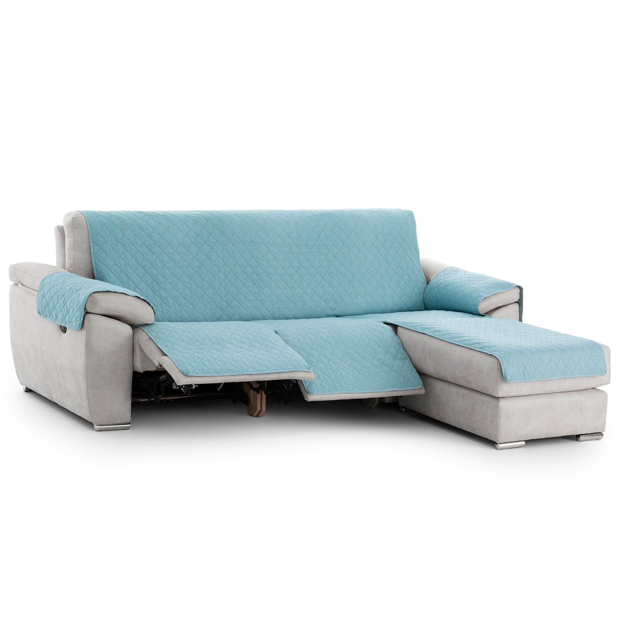 Cubre Sofá Chaise Longue Relax Reclinable Acolchado Antideslizante Atenea Rombos