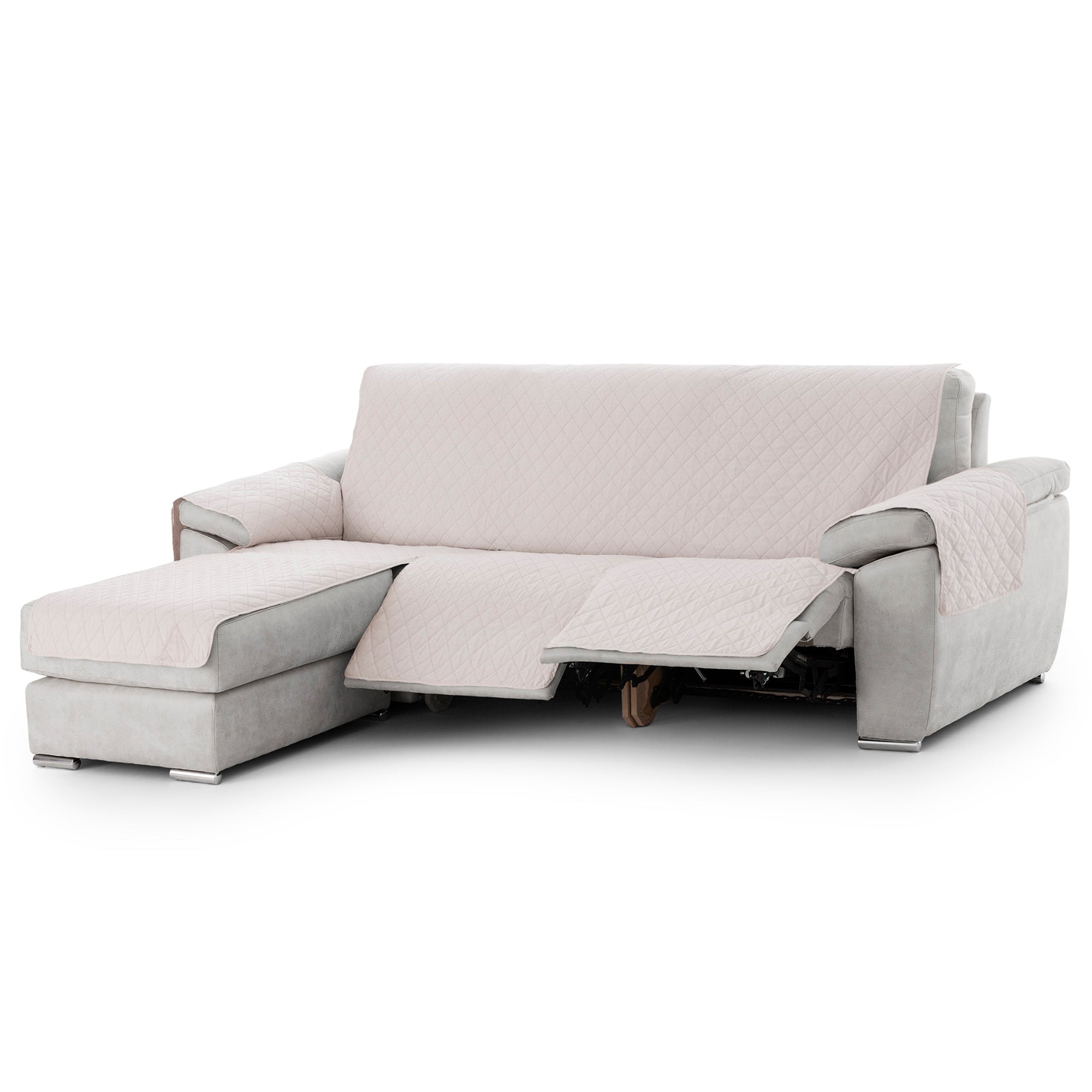 Cubre Sofá Chaise Longue Relax Reclinable Acolchado Antideslizante Atenea Rombos