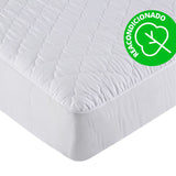 Protector colchón acolchado PU impermeable Cama 135 cm (REACONDICIONADO A+)