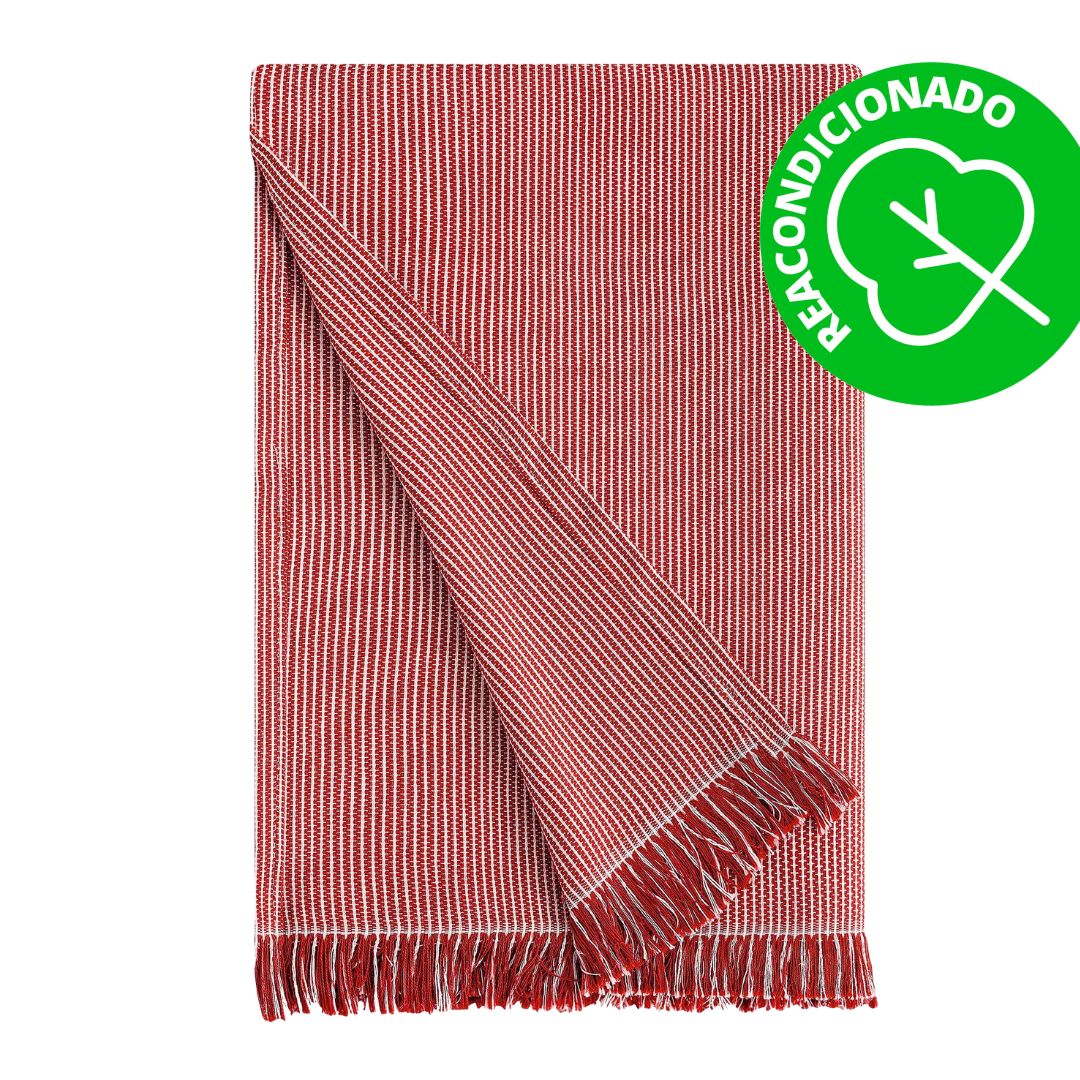 Plaid Multiusos Paul. Sofá y Cama Medida 180x260 cm Rojo (REACONDICIONADO A+)