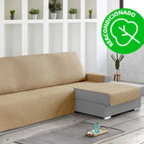 Protector Cubre Sofá Chaise Longue Acolchado Rombos 240 cm Derecha Beige (REACONDICIONADO A+)