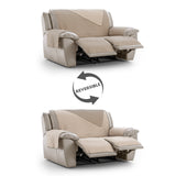 Cubre Sofá Relax Reclinable Acolchado Reversible Luna Rombos (2 Asientos)