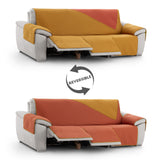 Cubre Sofá Relax Reclinable Acolchado Reversible Luna Rombos (3 Asientos)