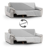 Cubre Sofá Relax Reclinable Acolchado Reversible Luna Rombos (3 Asientos)