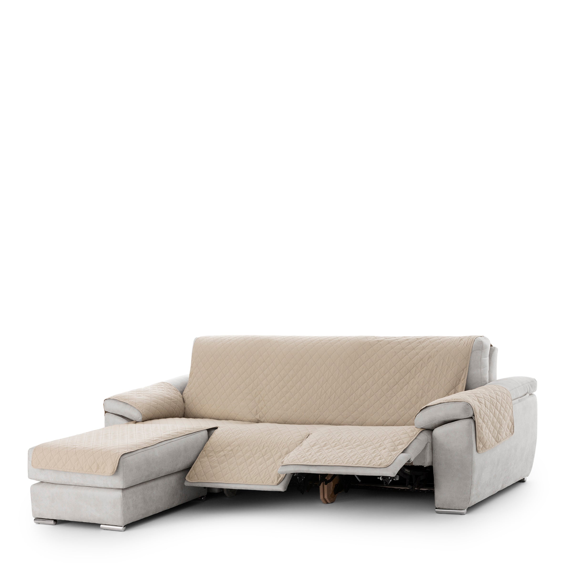 Cubre Sofá Chaise Longue Relax Reclinable Acolchado Luna Rombos