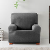 Eiffel Textile | Funda Sofá Sillón 1 Plaza Bielástica Roc Gris Oscuro