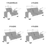 Protector Cubre Sofá Acolchado 3 Plazas Naranja - Amarillo (REACONDICIONADO A+)