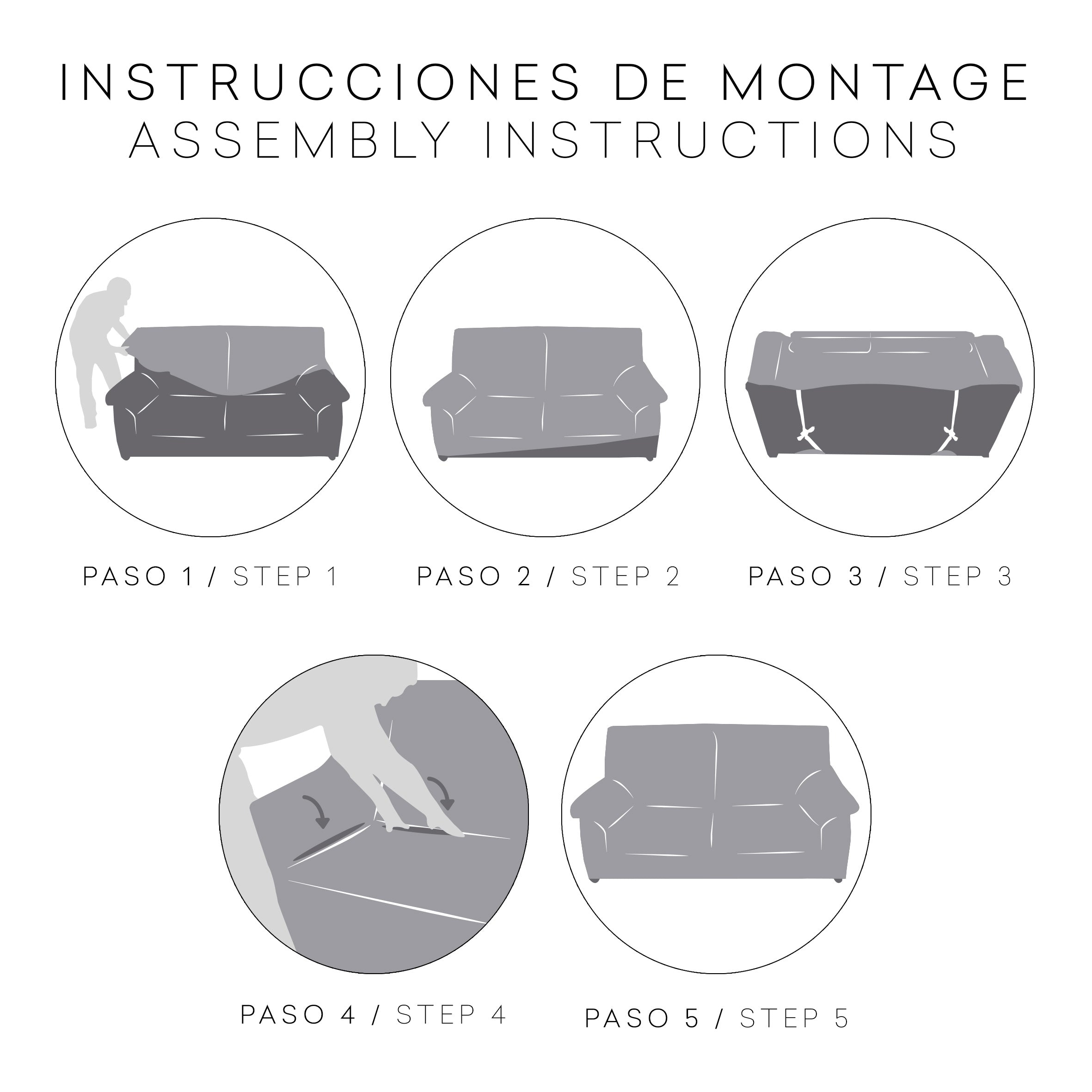 Eiffel Textile | Funda Sofá Bielástica Roc Instrucciones de montaje