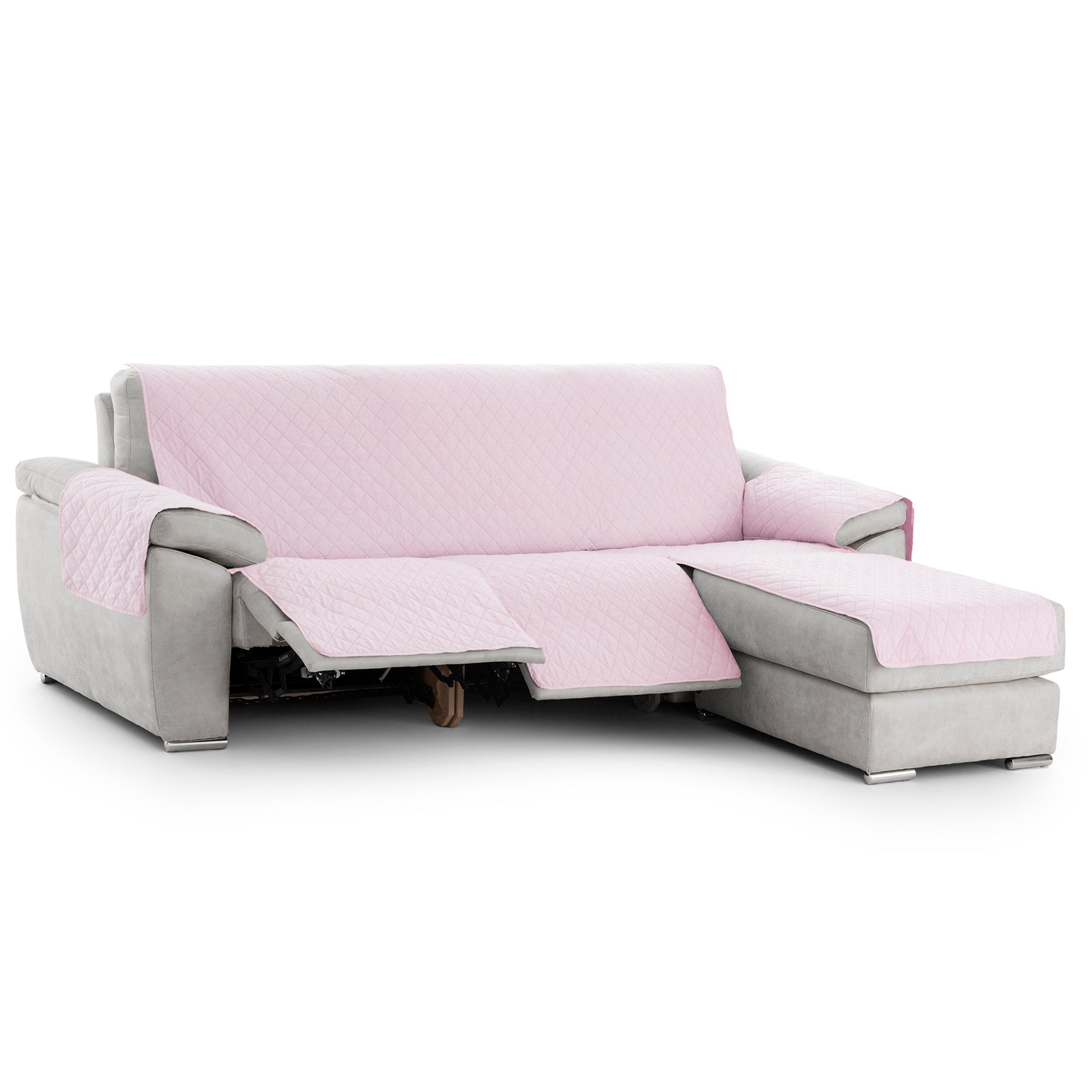 Cubre Sofá Chaise Longue Relax Reclinable Acolchado Antideslizante Atenea Rombos