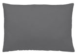 Naturals Funda de Almohada Algodón Lisa 90 cm Gris Oscuro - Eiffel Textile