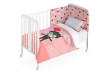 Frikids Funda Nordica+Funda Almohada Cuna Rosa Eddy. 100x120cm - Eiffel Textile