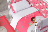 Frikids Funda Nordica + Funda Almohada Cuna Rosa Neverending Dreams. - Eiffel Textile