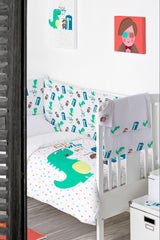 Frikids Juego Sabana+Bajera+Funda Almohada Cuna Who Are You. - Eiffel Textile