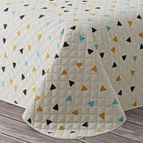 Colcha Bouti Estampada Acolchada Triangulos - Eiffel Textile