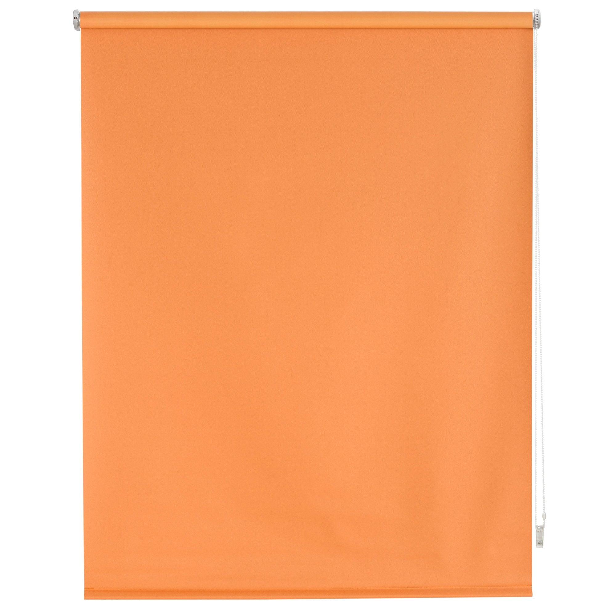 Blindecor Estor Liso Opaco Blackout Modelo Draco Naranja - Eiffel Textile