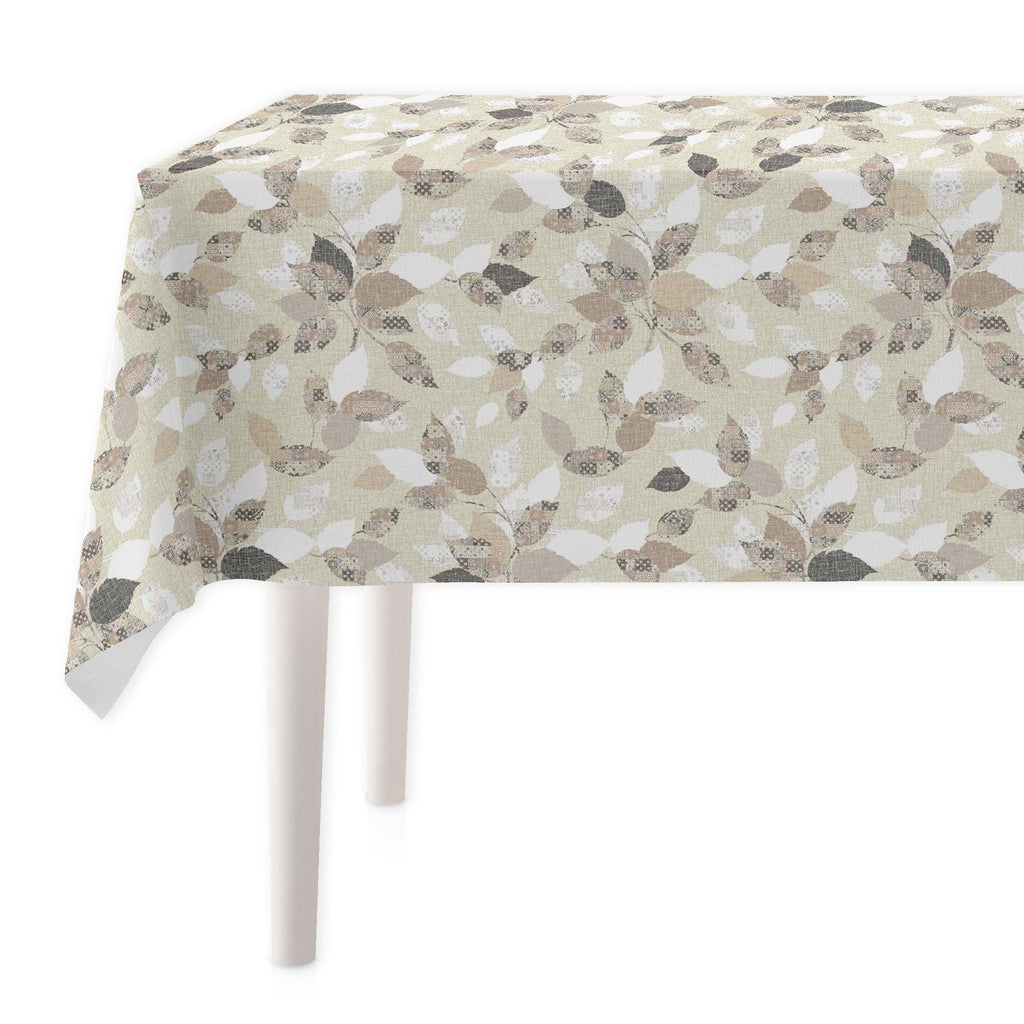 Mantel antimanchas de tela resinado por metros - Florales gris jaula  pájaros 45031-1