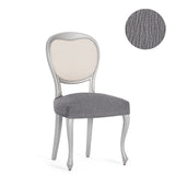 Funda de Silla Elástica Gris Pack 2 Unidades Modelo Troya (40-50 cm)