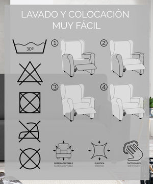 ▷ Funda sillón relax superelástica multiadaptable DAYTONA