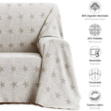 Vipalia Plaid Multiusos Modelo Estrellas. Colcha Manta Sofa o Cama - Eiffel Textile