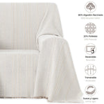 Vipalia Pack 2 Unidades Plaid Multiusos Modelo Rayas. Colcha Manta Sofa o Cama - Eiffel Textile