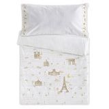 Funda Nordica Cuna + Funda Almohada. Francia - Eiffel Textile