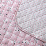 Colcha Bouti Estampada Acolchada Rosa - Eiffel Textile