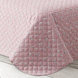 Colcha Bouti Estampada Acolchada Rosa - Eiffel Textile