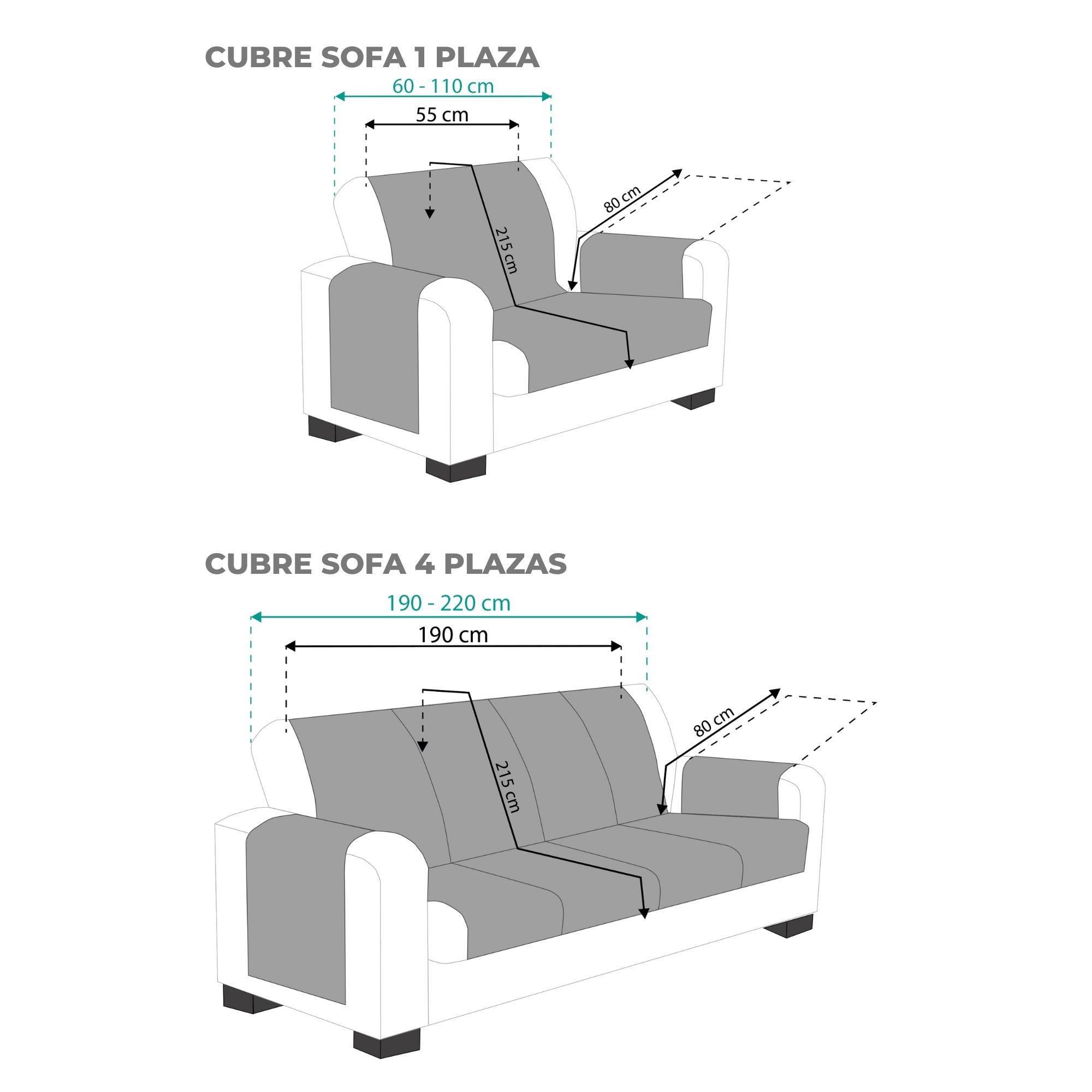 Pack Cubre Sofá Modelo Mid 1+4 Plazas - Eiffel Textile