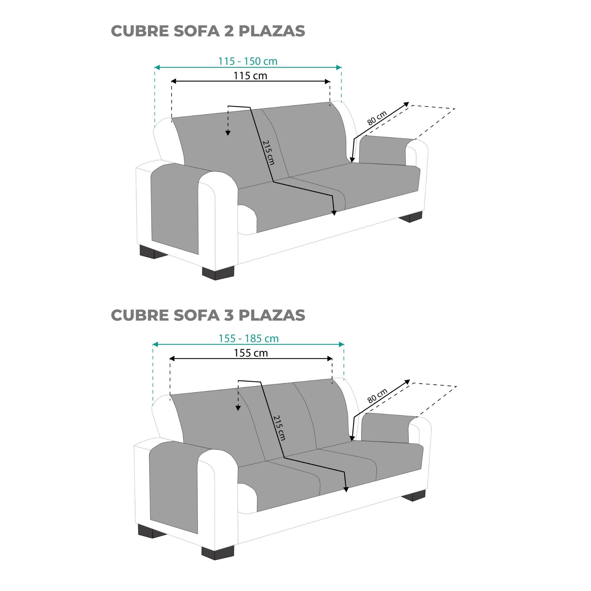 Pack Cubre Sofá Modelo Mid 3+2 Plazas - Eiffel Textile