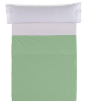 Estelia Sábana Encimera Color Verde Albahaca 144 Hilos 50% Algodón 50% Poliéster - Eiffel Textile