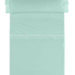 Estelia Juego de Sábanas Liso Biés 144 Hilos Color Aqua 50%Algodón 50%Poliéster - Eiffel Textile