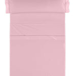 Estelia Juego de Sábanas Liso Biés 144 Hilos Color Rosa 50%Algodón 50%Poliéster - Eiffel Textile